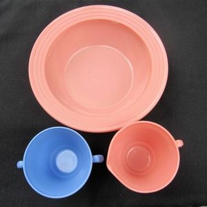 Vintage Moderntone Pink & Blue Set